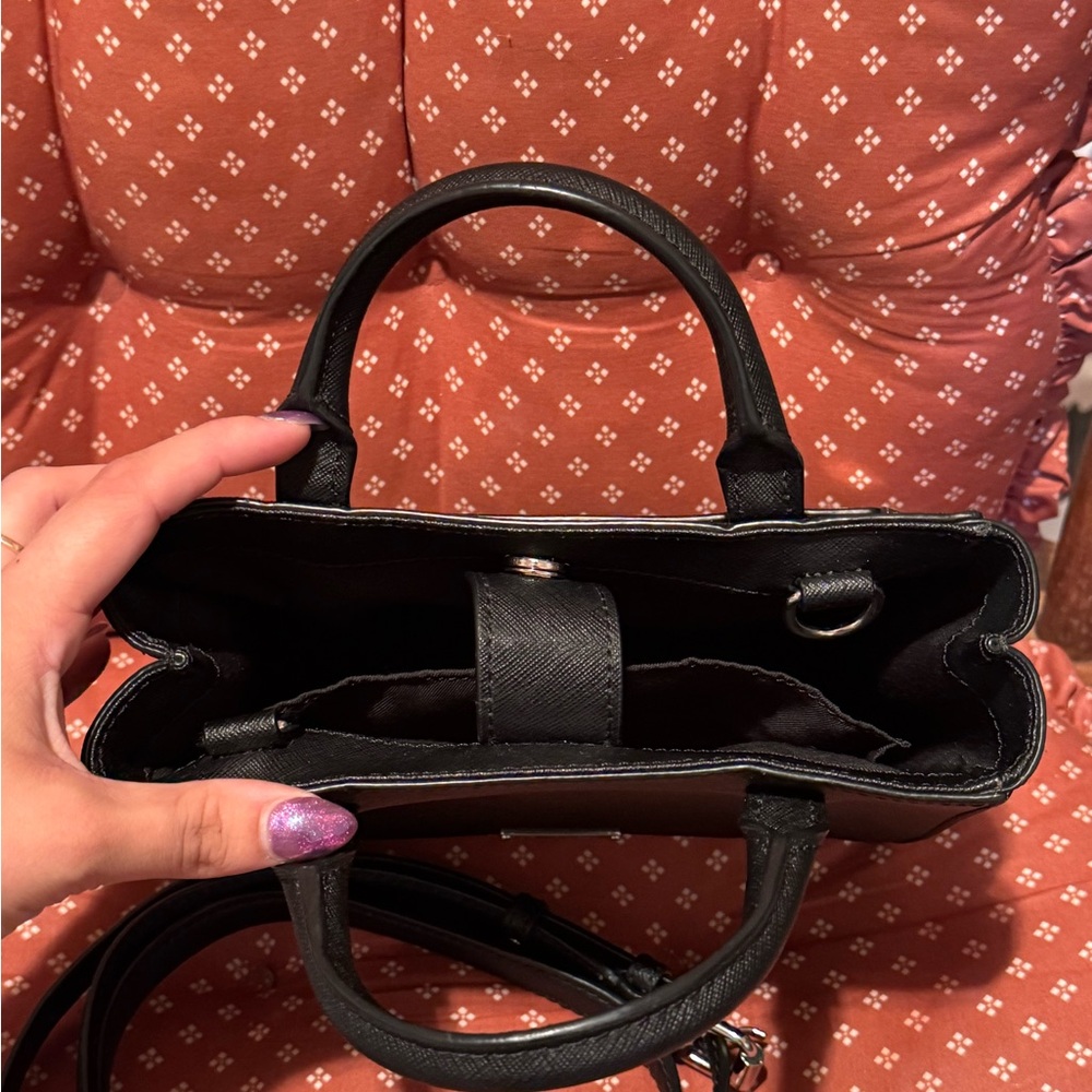 Rebecca Minkoff Black Leather Mini Bag w/ Crossbody Strap - Picture 3 of 10